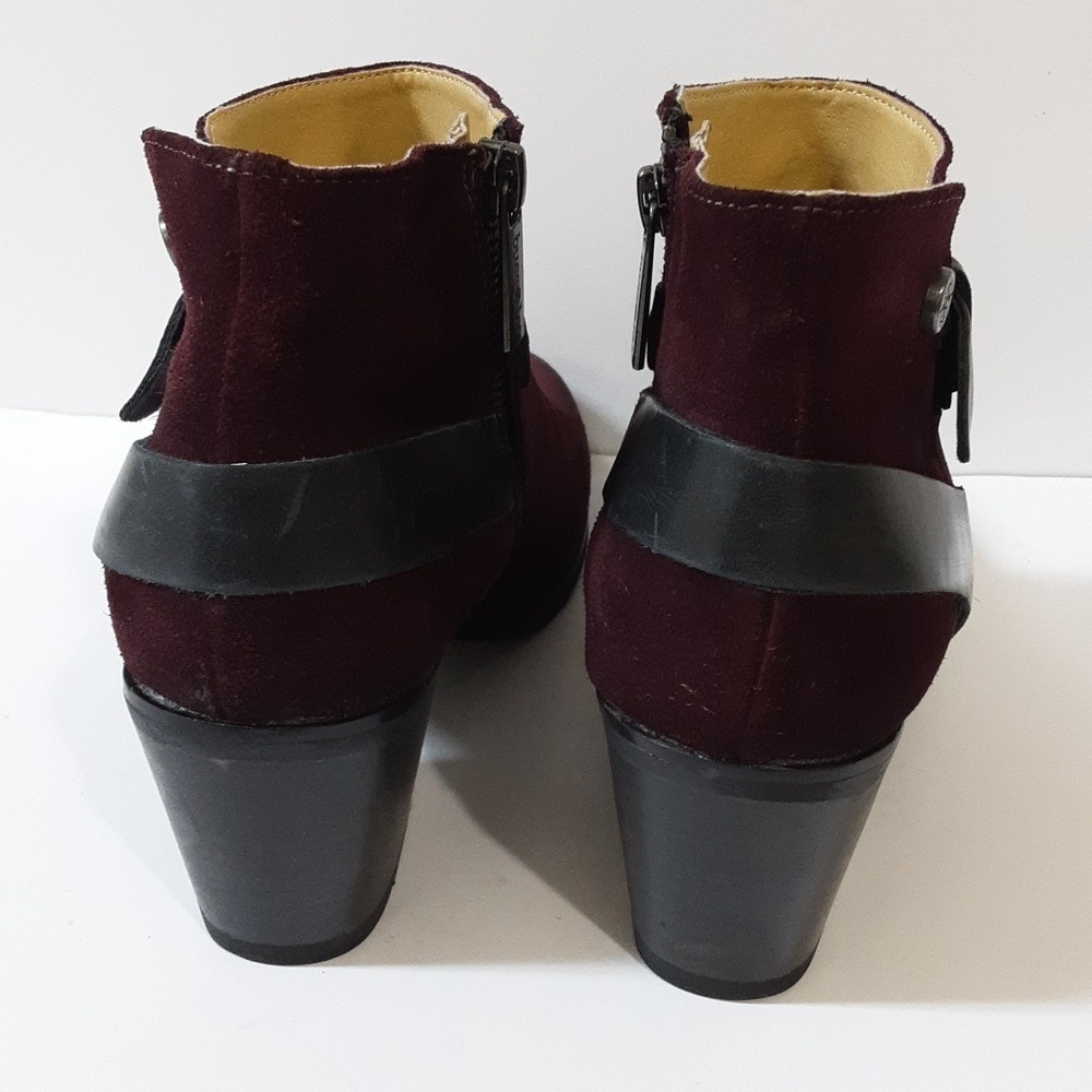 Bussola ankle boots Women EU40 Reikiavik Cabernet burgundy suede casual festival - Picture 7 of 15